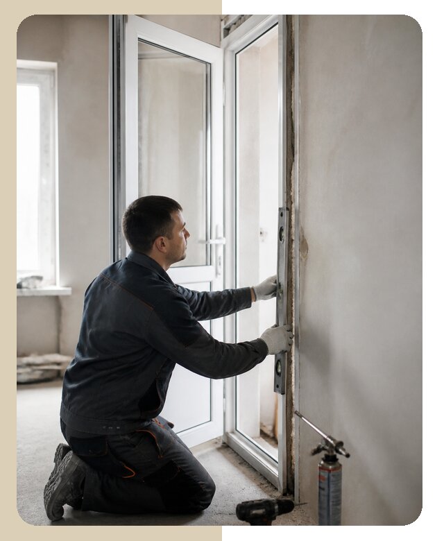 Профессиональная установка пластиковой двери под ключ в Пыти-Яхах